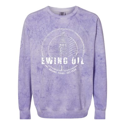 Dallas Ewing Oil Company Classic 80S Tv Colorblast Crewneck Sweatshirt