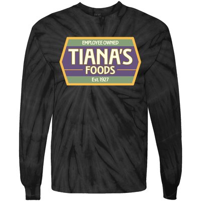 Drewdisneydude Employee Owned TianaS Foods Tie-Dye Long Sleeve Shirt