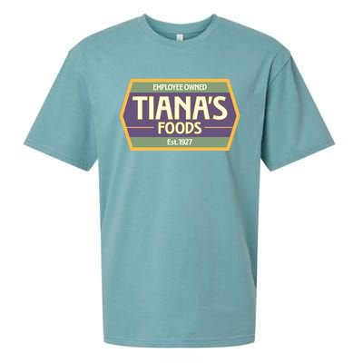 Drewdisneydude Employee Owned TianaS Foods Sueded Cloud Jersey T-Shirt