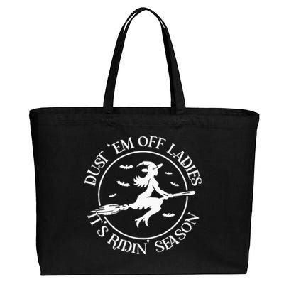 Dust Em Off Ladies ItS Ridin Season Cotton Canvas Jumbo Tote