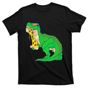 dinosaur eating pizza pizzasaurus t rex T-Shirt