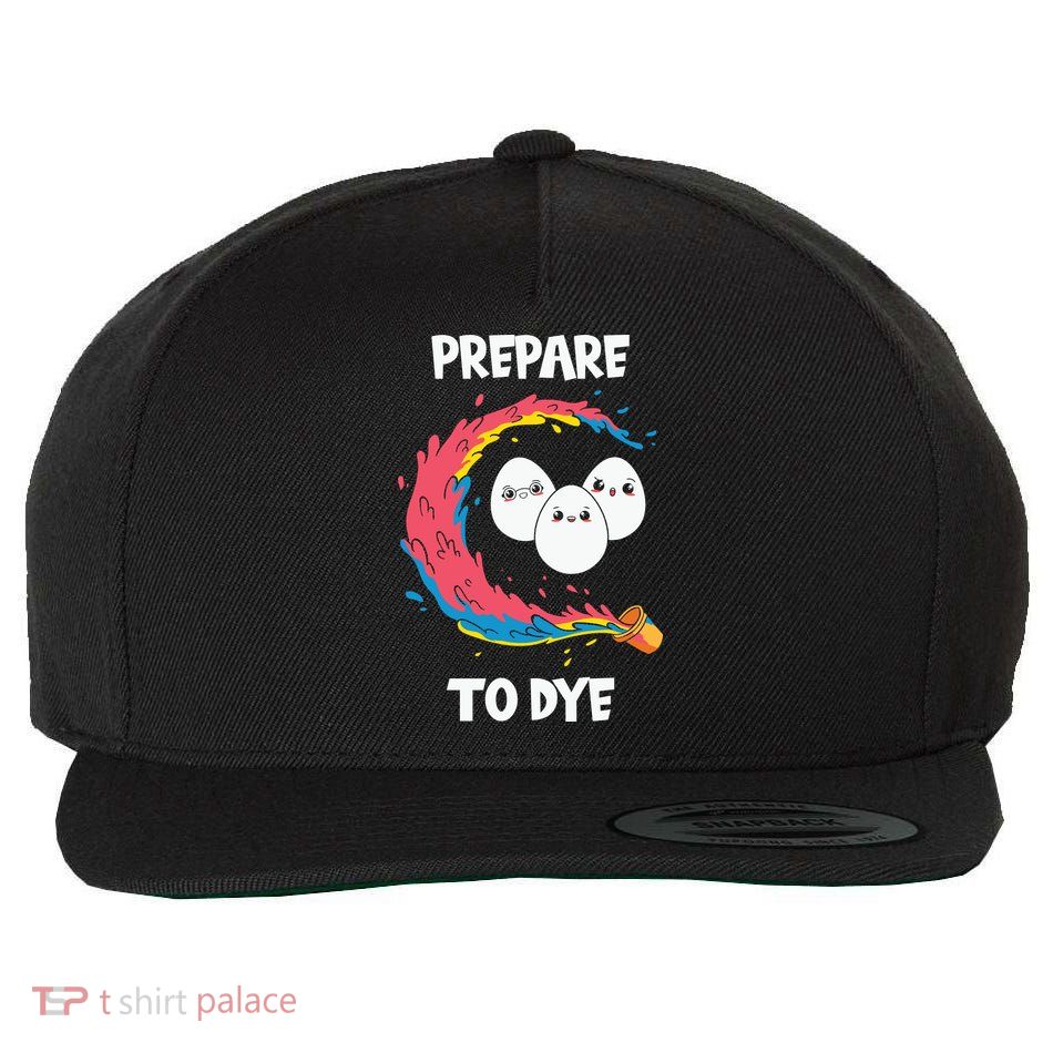 Dyeing Eggs Prepare To Dye Family Easter Day Gift Wool Snapback Cap