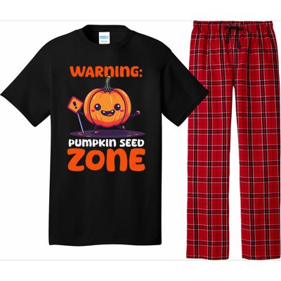 DonT Eat Pumpkin Seeds Warning Pumpkin Seed Zone Pajama Set