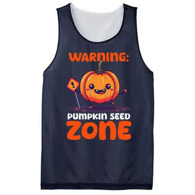 DonT Eat Pumpkin Seeds Warning Pumpkin Seed Zone Mesh Reversible Basketball Jersey Tank