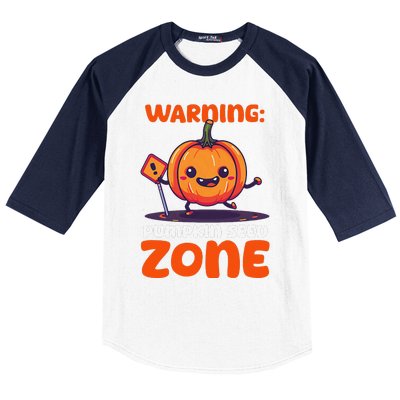 DonT Eat Pumpkin Seeds Warning Pumpkin Seed Zone Baseball Sleeve Shirt