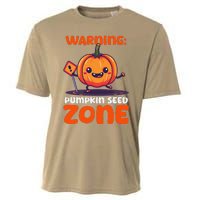 DonT Eat Pumpkin Seeds Warning Pumpkin Seed Zone Cooling Performance Crew T-Shirt