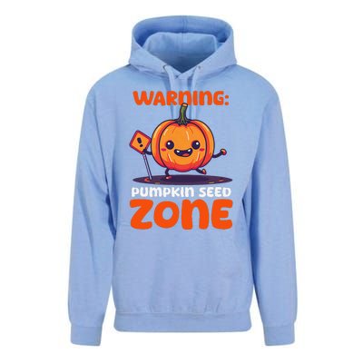 DonT Eat Pumpkin Seeds Warning Pumpkin Seed Zone Unisex Surf Hoodie