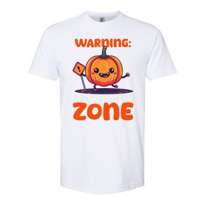 DonT Eat Pumpkin Seeds Warning Pumpkin Seed Zone Softstyle CVC T-Shirt