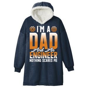 Dad Engineer Profession Quotes Gift Hooded Wearable Blanket