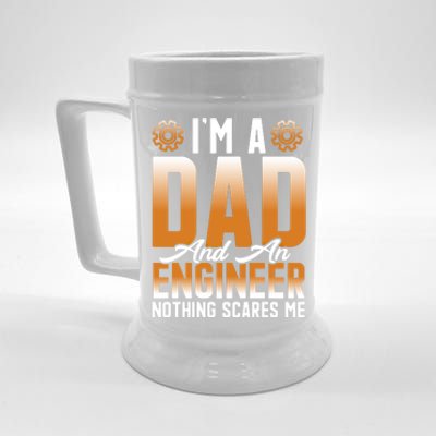 Dad Engineer Profession Quotes Gift Beer Stein