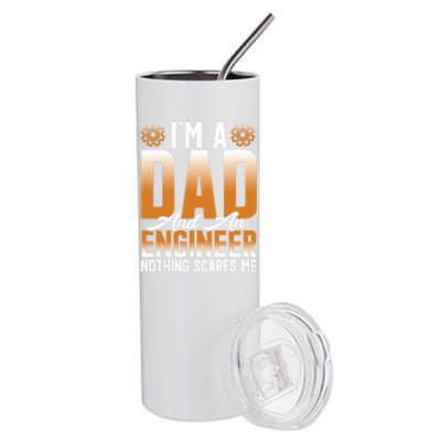 Dad Engineer Profession Quotes Gift Stainless Steel Tumbler