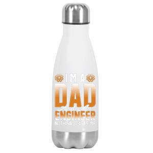 Dad Engineer Profession Quotes Gift Stainless Steel Insulated Water Bottle