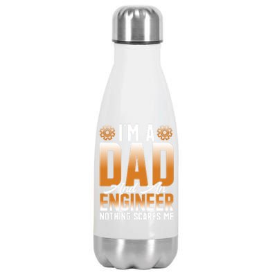 Dad Engineer Profession Quotes Gift Stainless Steel Insulated Water Bottle