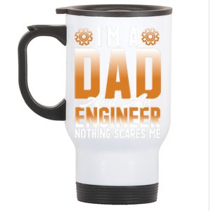 Dad Engineer Profession Quotes Gift Stainless Steel Travel Mug