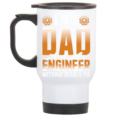 Dad Engineer Profession Quotes Gift Stainless Steel Travel Mug