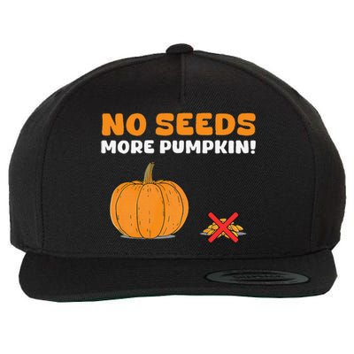 DonT Eat Pumpkin Seeds No Seeds More Pumpkin! Wool Snapback Cap