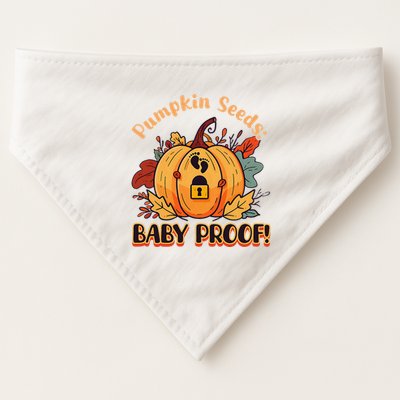 DonT Eat Pumpkin Seeds Pumpkin Seeds Baby Proof! USA-Made Doggie Bandana