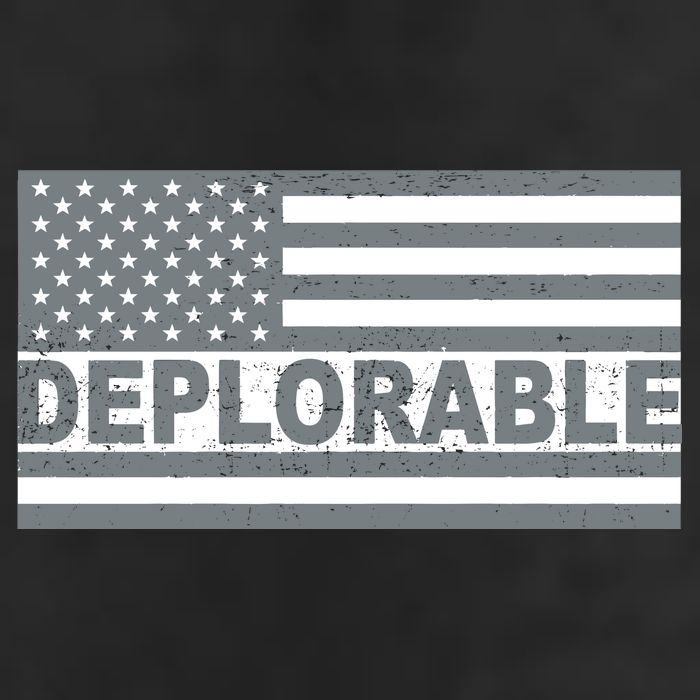 Deplorable American USA Flag Cool Comfort Performance Bucket Hat