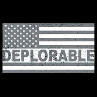 Deplorable American USA Flag Cooling Performance Crew T-Shirt