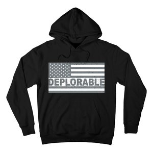 Deplorable American USA Flag Hoodie