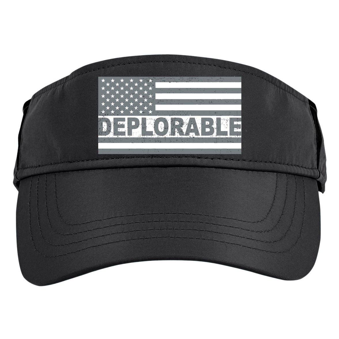 Deplorable American USA Flag Adult Drive Performance Visor