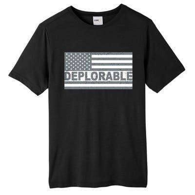 Deplorable American USA Flag Tall Fusion ChromaSoft Performance T-Shirt