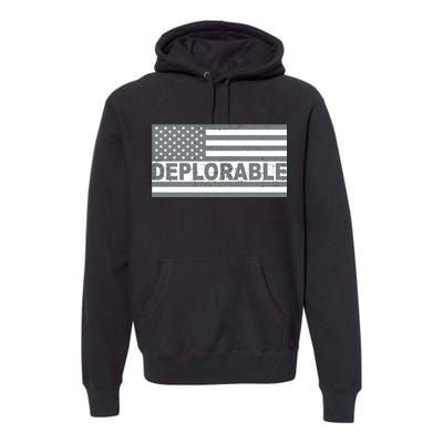 Deplorable American USA Flag Premium Hoodie