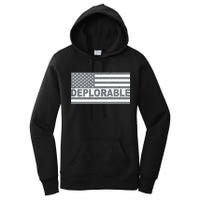 Deplorable American USA Flag Women's Pullover Hoodie