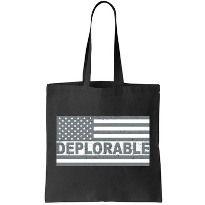 Deplorable American USA Flag Tote Bag