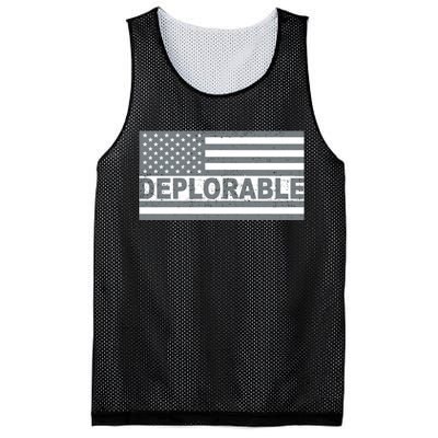 Deplorable American USA Flag Mesh Reversible Basketball Jersey Tank