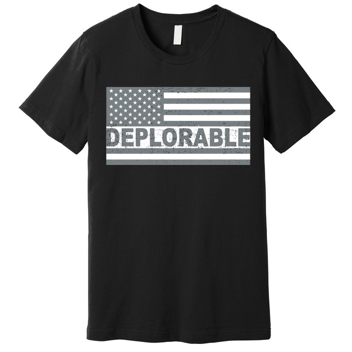 Deplorable American USA Flag Premium T-Shirt