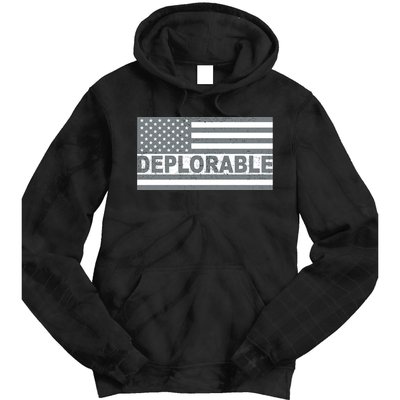 Deplorable American USA Flag Tie Dye Hoodie