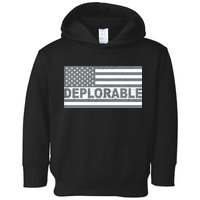 Deplorable American USA Flag Toddler Hoodie