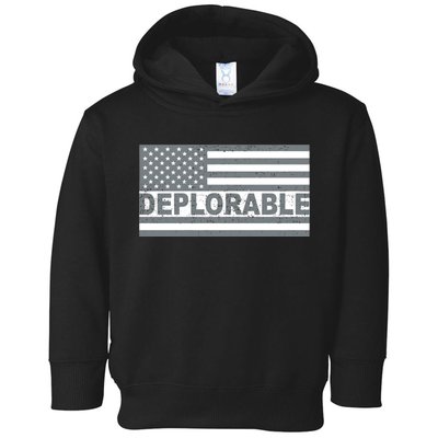 Deplorable American USA Flag Toddler Hoodie