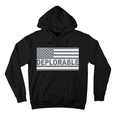 Deplorable American USA Flag Tall Hoodie