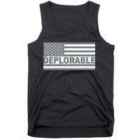 Deplorable American USA Flag Tank Top