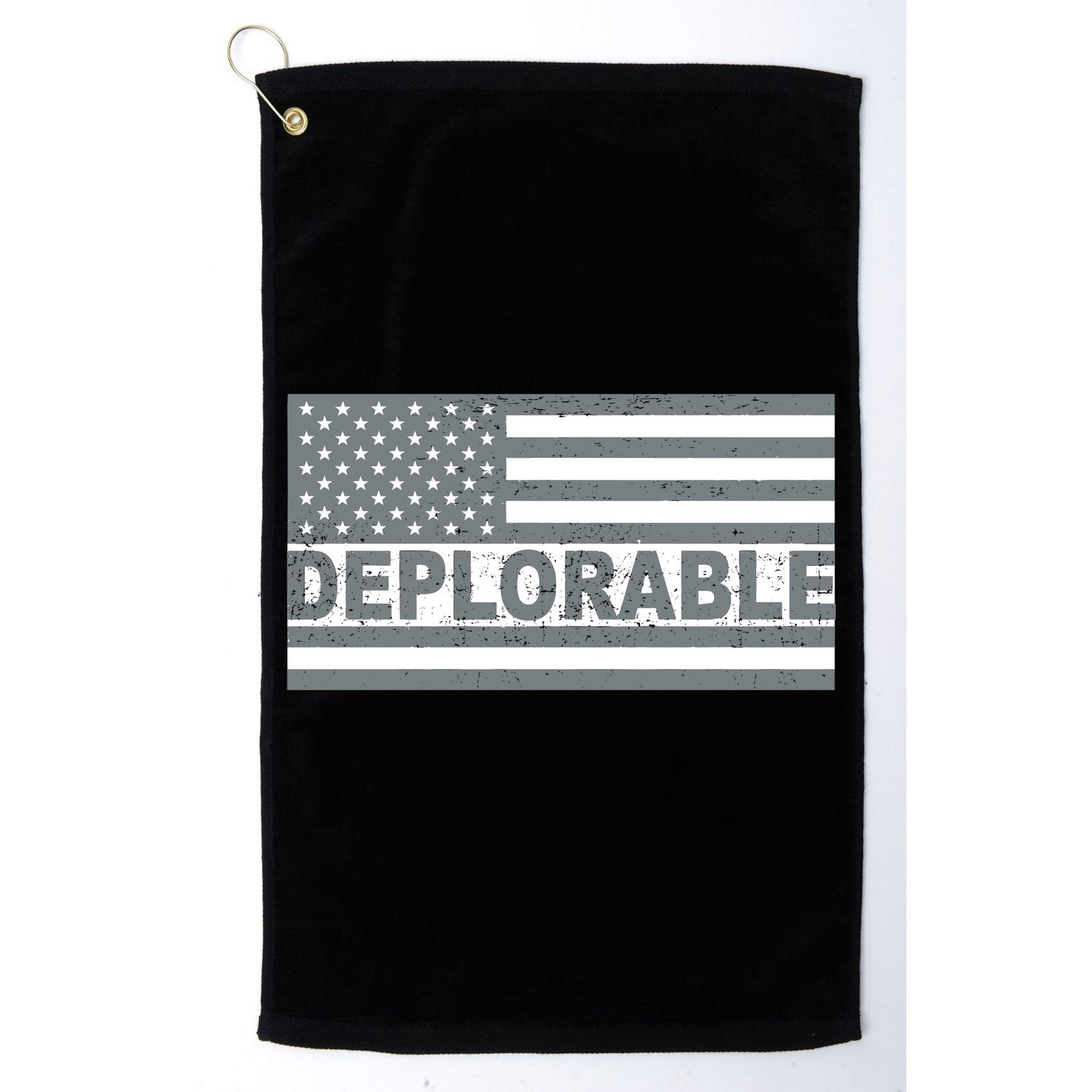 Deplorable American USA Flag Golf Towel