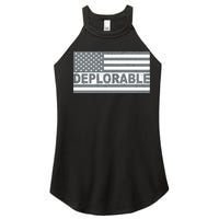 Deplorable American USA Flag Women's Perfect Tri Rocker Tank