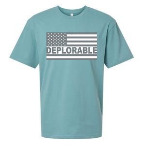 Deplorable American USA Flag Sueded Cloud Jersey T-Shirt