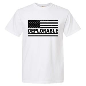 Deplorable American USA Flag Garment-Dyed Heavyweight T-Shirt