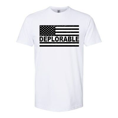 Deplorable American USA Flag Softstyle® CVC T-Shirt