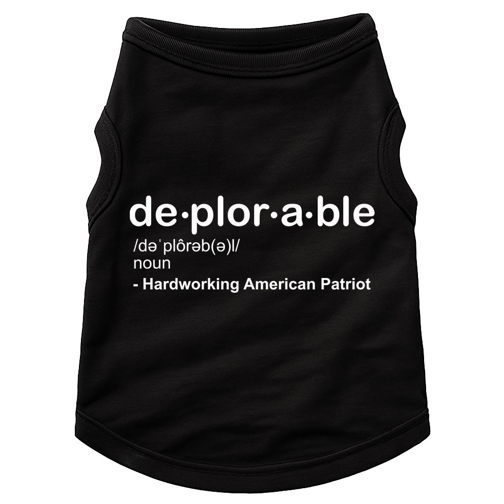 Deplorable Definition Hard Working American Donald Trump Doggie Tank