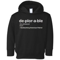 Deplorable Definition Hard Working American Donald Trump Toddler Hoodie