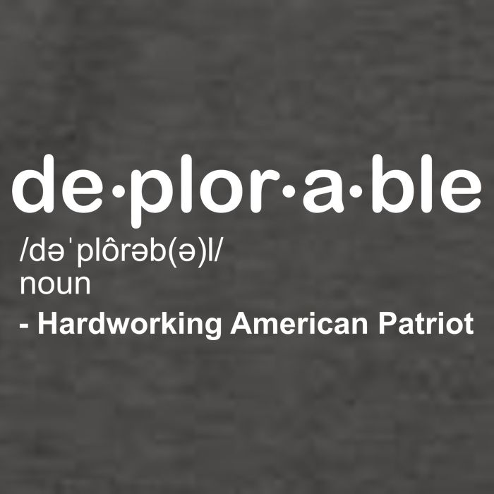Deplorable Definition Hard Working American Donald Trump Vector Backpack