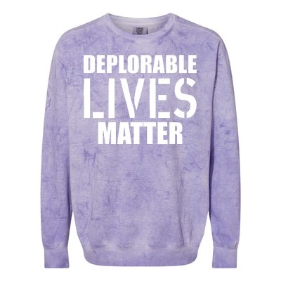 Deplorable Lives Matter USA Army Stamp Colorblast Crewneck Sweatshirt