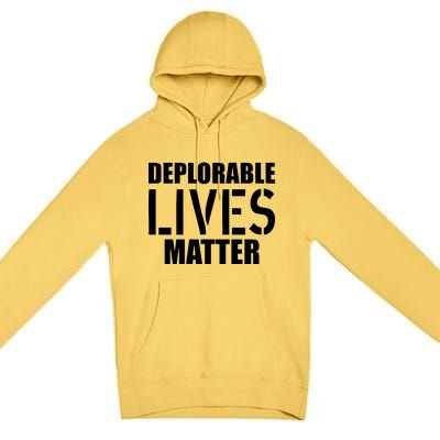 Deplorable Lives Matter USA Army Stamp Premium Pullover Hoodie