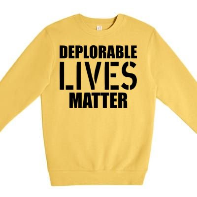 Deplorable Lives Matter USA Army Stamp Premium Crewneck Sweatshirt