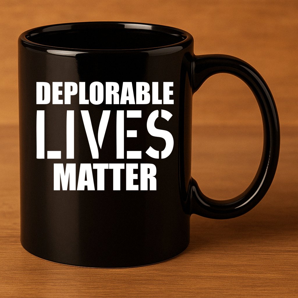 Deplorable Lives Matter USA Army Stamp 11oz C Handle Ceramic Mug