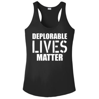 Deplorable Lives Matter USA Army Stamp Ladies PosiCharge Competitor Racerback Tank