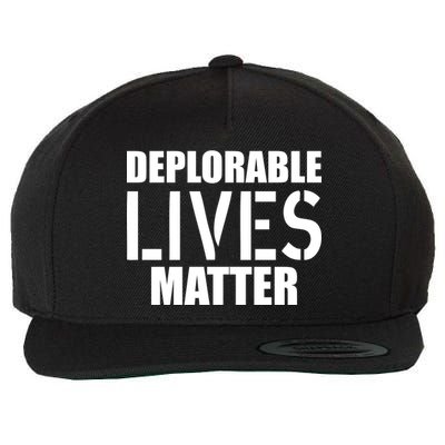 Deplorable Lives Matter USA Army Stamp Wool Snapback Cap